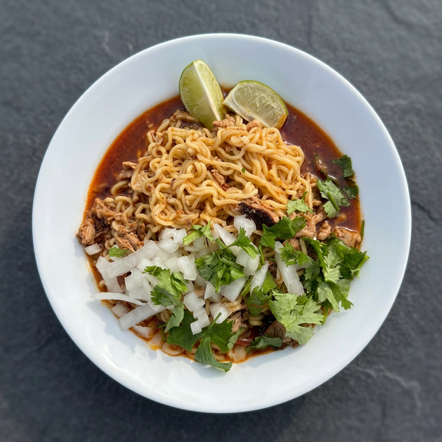 Pulled Pork Birria Ramen.